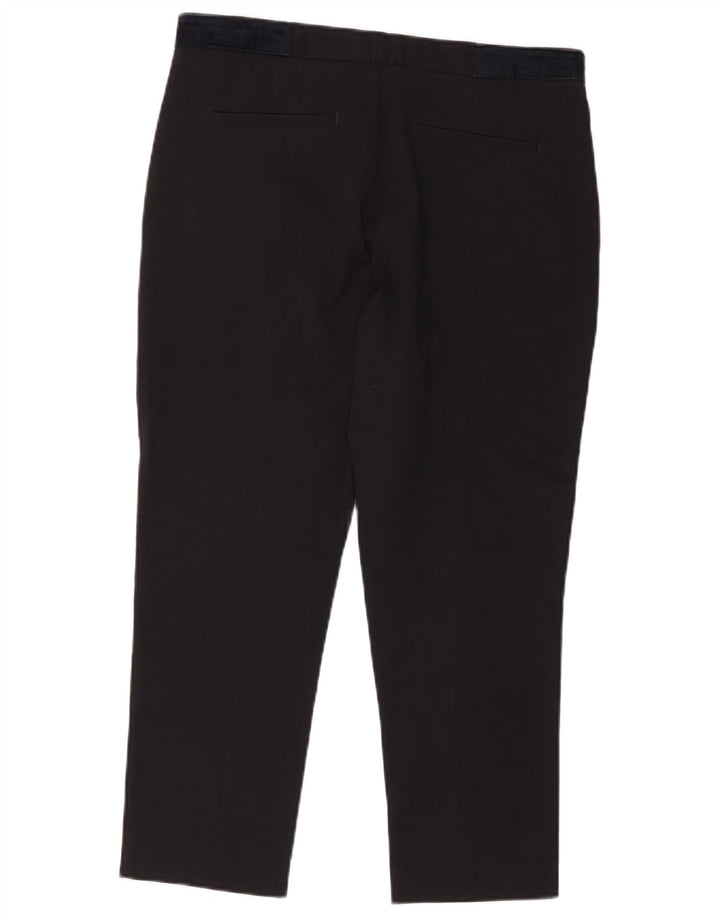Zara Herren-Hose, kurz geschnitten, EU 42, Größe L, W32, L25, Schwarz, Polyester