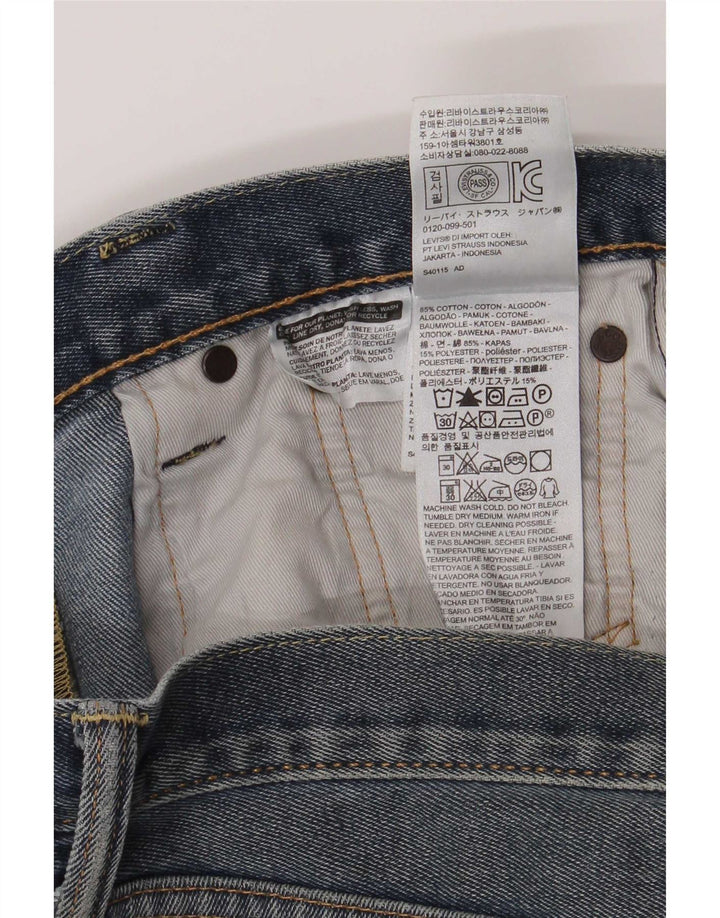 Levi's Herren 522 Straight Jeans W30 L30 Blaue Baumwolle