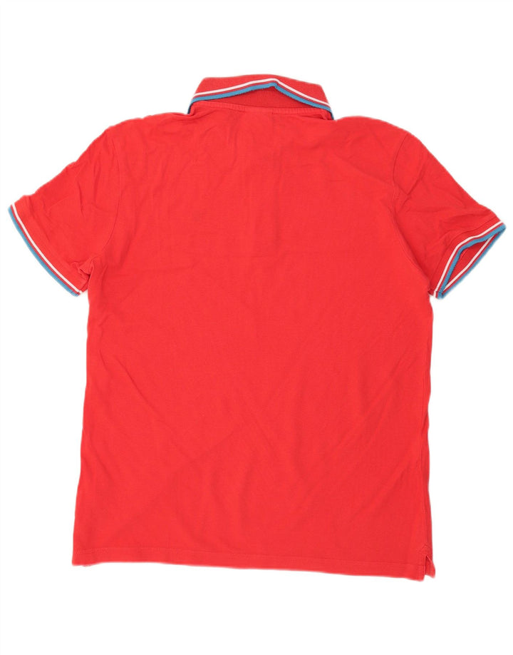 Diadora Herren-Poloshirt aus mittelroter Baumwolle
