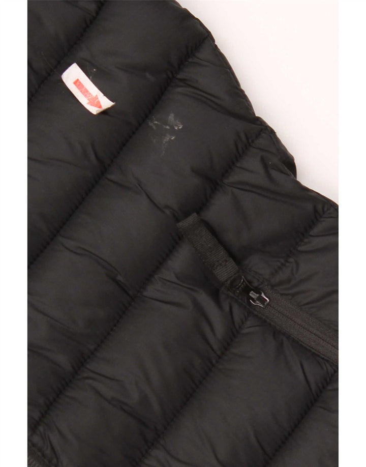 Berghaus Wattierte Jacke mit Kapuze für Mädchen, 9–10 Jahre, schwarzes Polyester