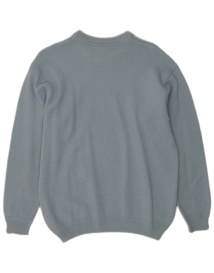 Lacoste Herren-Pullover mit Rundhalsausschnitt, Größe 5, groß, Blau