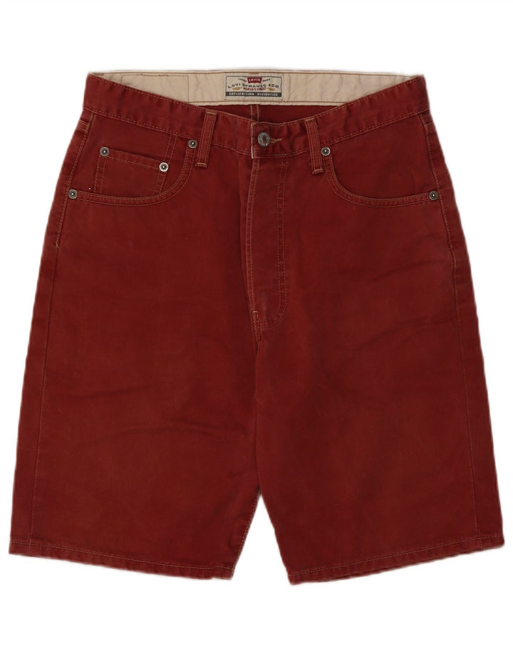 LEVI'S Herren 476 Denim Shorts W31 mittelrote Baumwolle