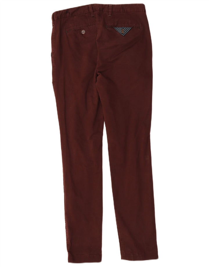 Ted Baker Slim-Anzughose für Herren, W30, L31, braune Baumwolle