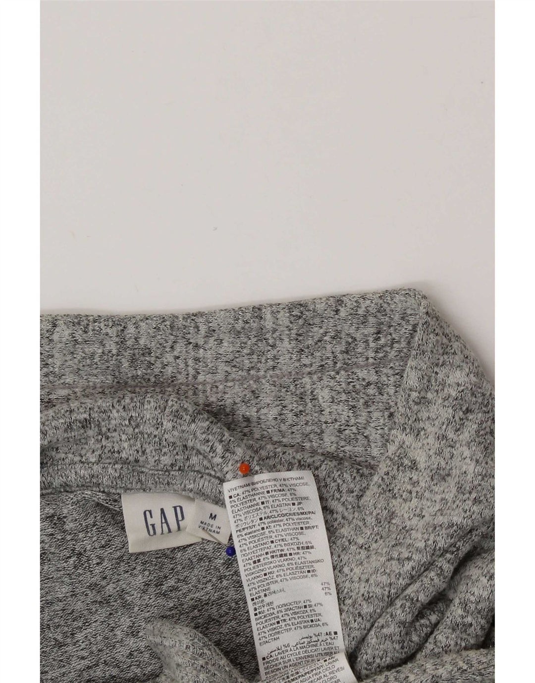 Gap Damen-Sweatshirt-Pullover in Übergröße, UK 14, mittelgrau geflecktes Polyester