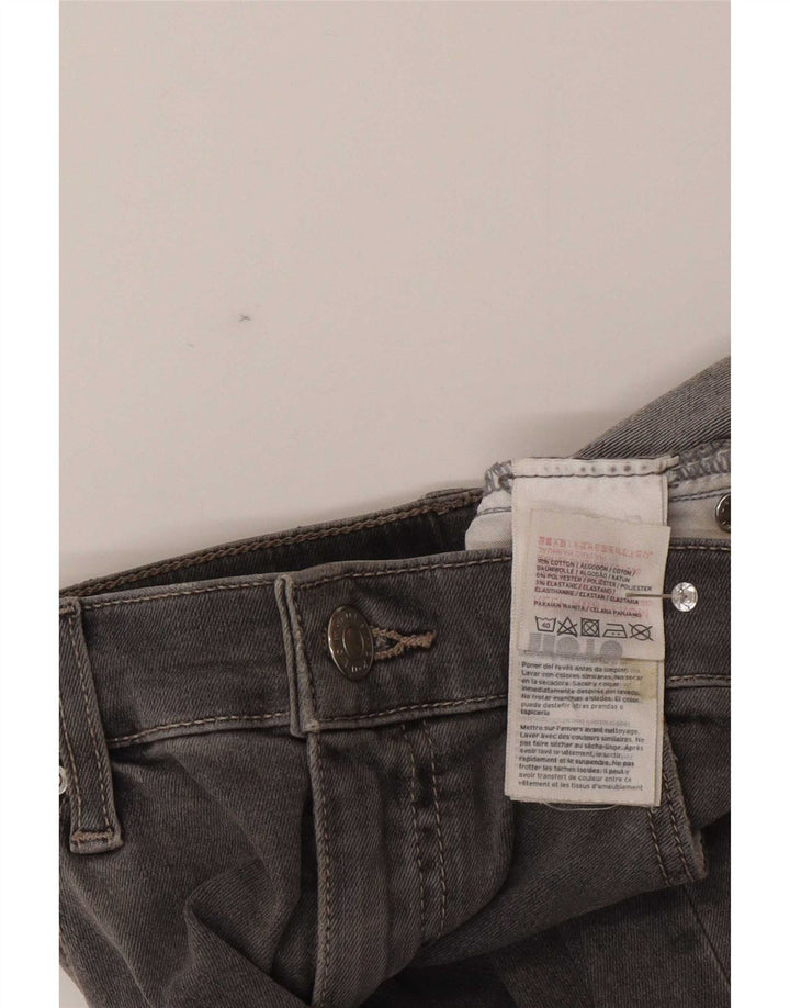 Topshop Damen Distressed Slim Jeans W30 L26 Graue Baumwolle