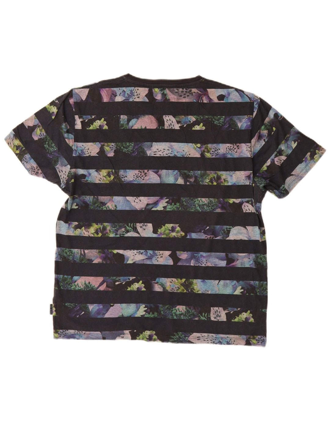 Ted Baker Herren T-Shirt Top Größe 4 Large Marineblau gestreift