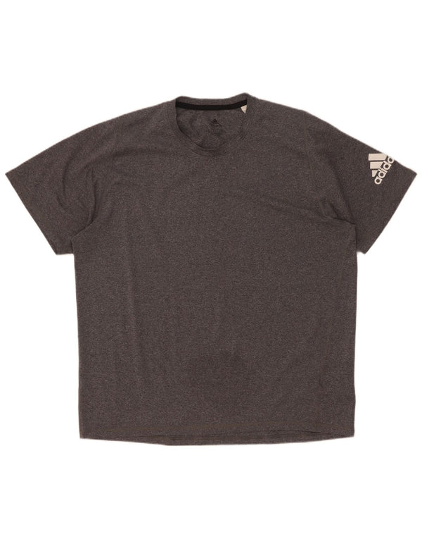 Adidas Herren Aeroready T-Shirt Top XL Grau geflecktes Polyester