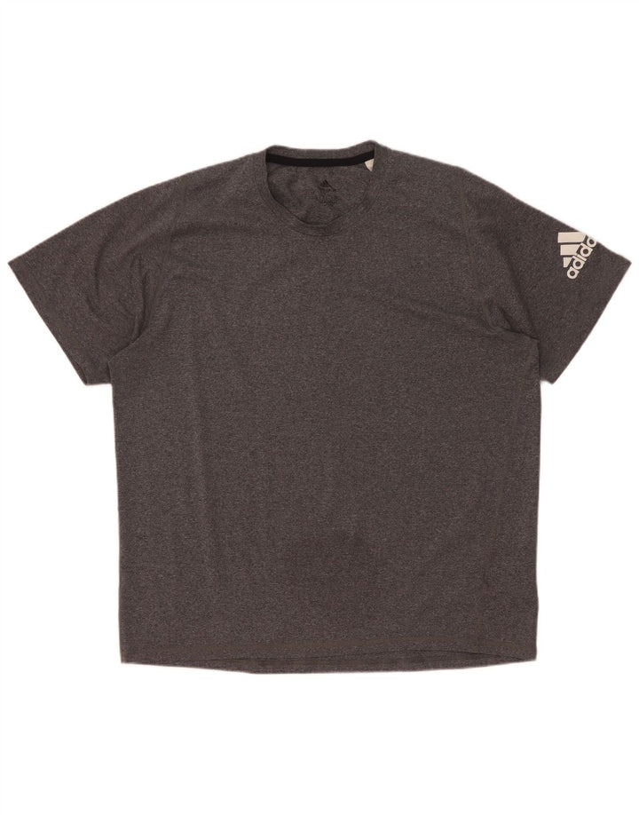 Adidas Herren Aeroready T-Shirt Top XL Grau geflecktes Polyester