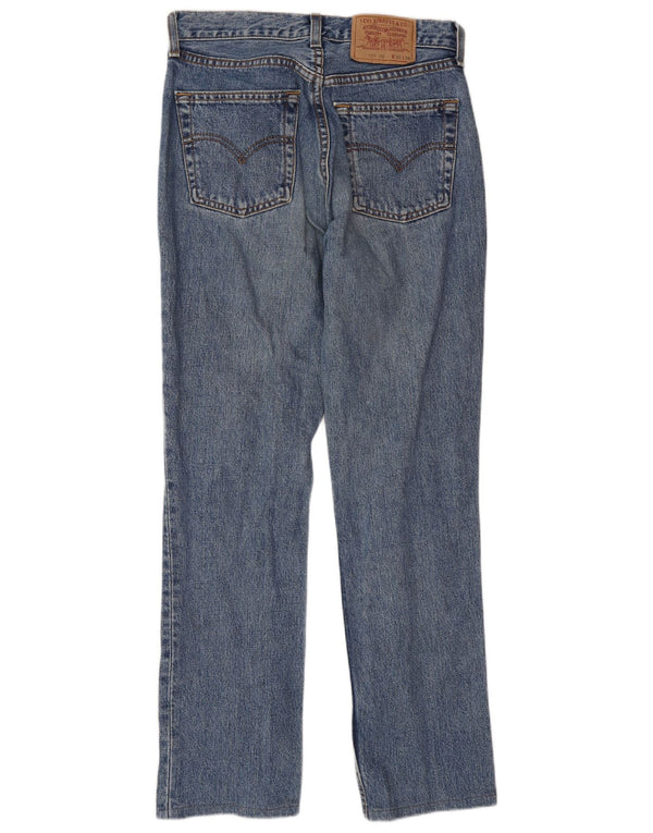 Levi's Damen 595 Straight Jeans W30 L34 Blaue Baumwolle