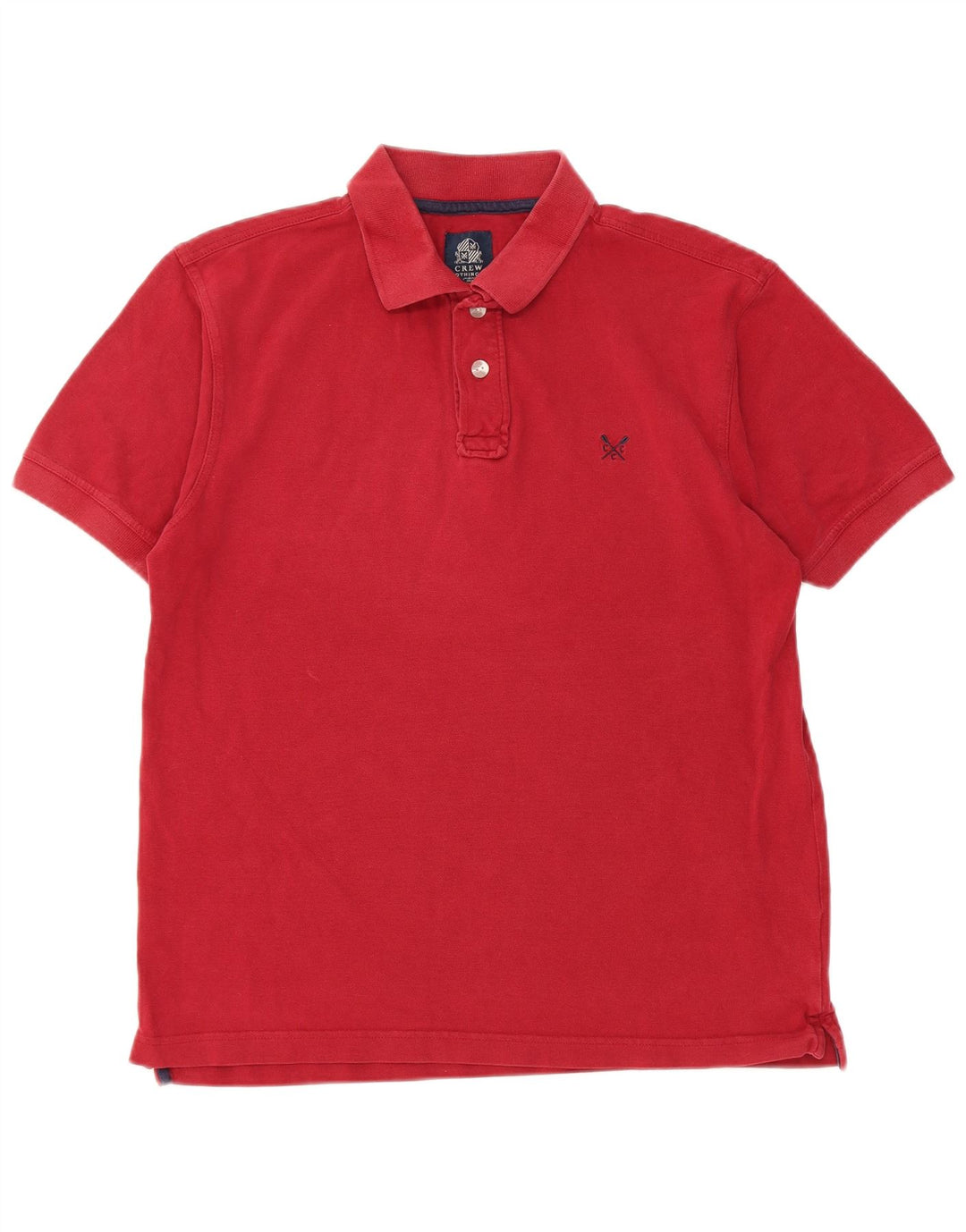 Crew Clothing Herren-Poloshirt aus mittelroter Baumwolle