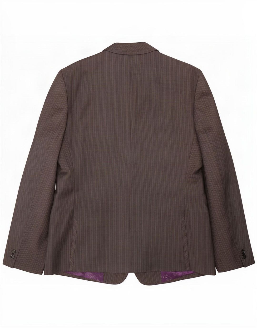 Ted Baker Herren-Blazer mit 1 Knopf, UK 44 2XL, graue Nadelstreifenwolle