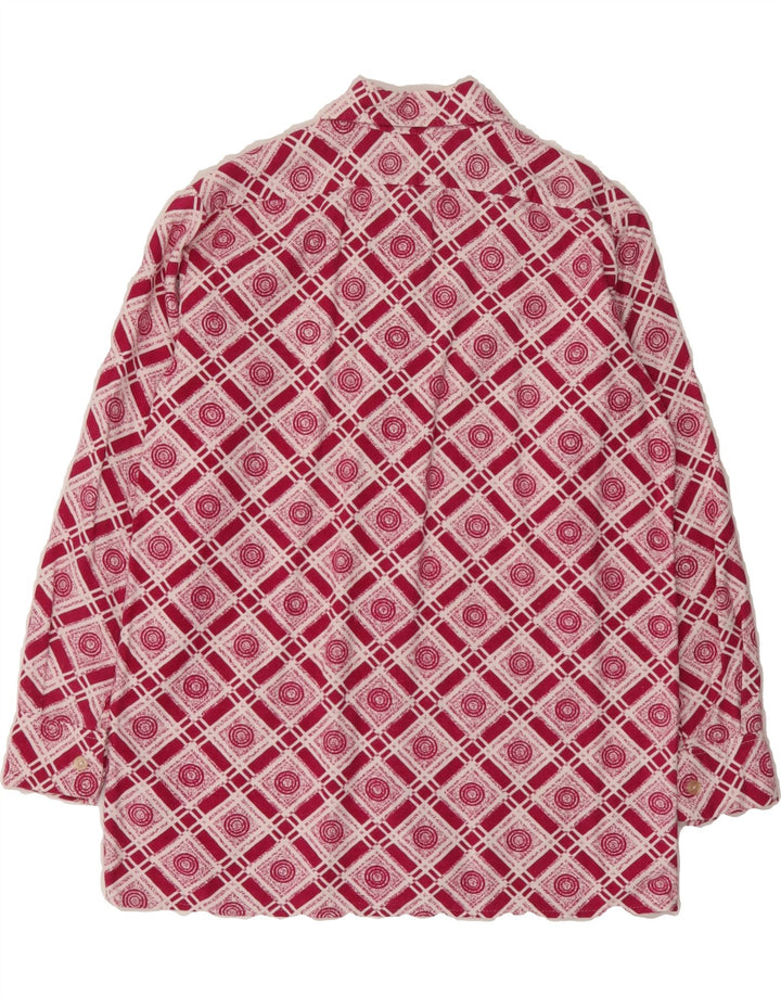 VINTAGE Womens Shirt UK 12 Medium Pink Check Vintage Vintage and Second-Hand Vintage from Messina Hembry 