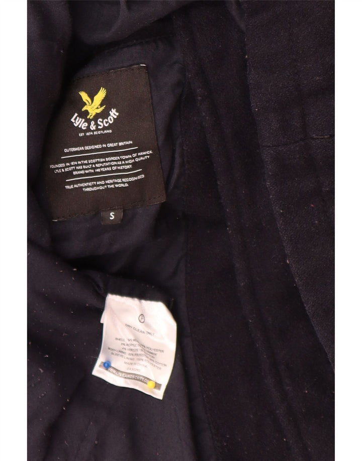 Lyle & Scott Herren Pea Coat UK 36 Small Marineblau Acryl
