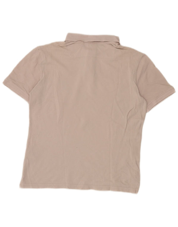 Guess Herren Slim Fit Poloshirt UK 36 Small Beige Baumwolle