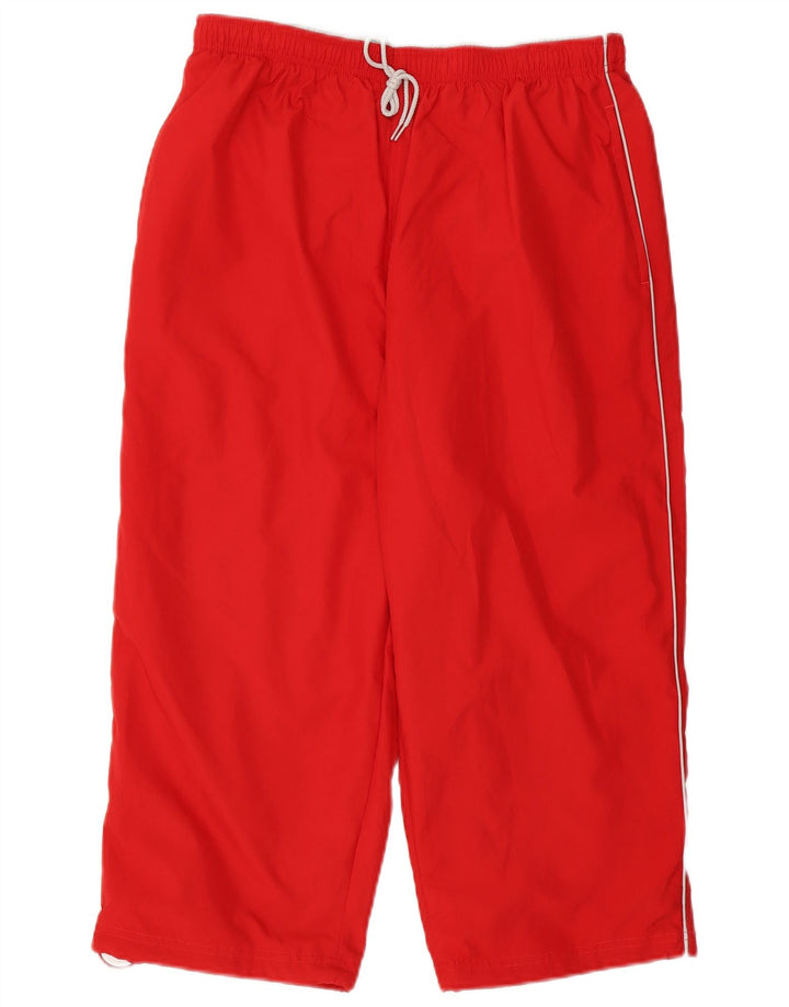 Reebok Herren Capri-Trainingshose, Größe L, Rot