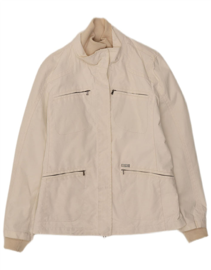 Conte of Florence Damen-Utility-Jacke IT 42 Mittelweißes Nylon