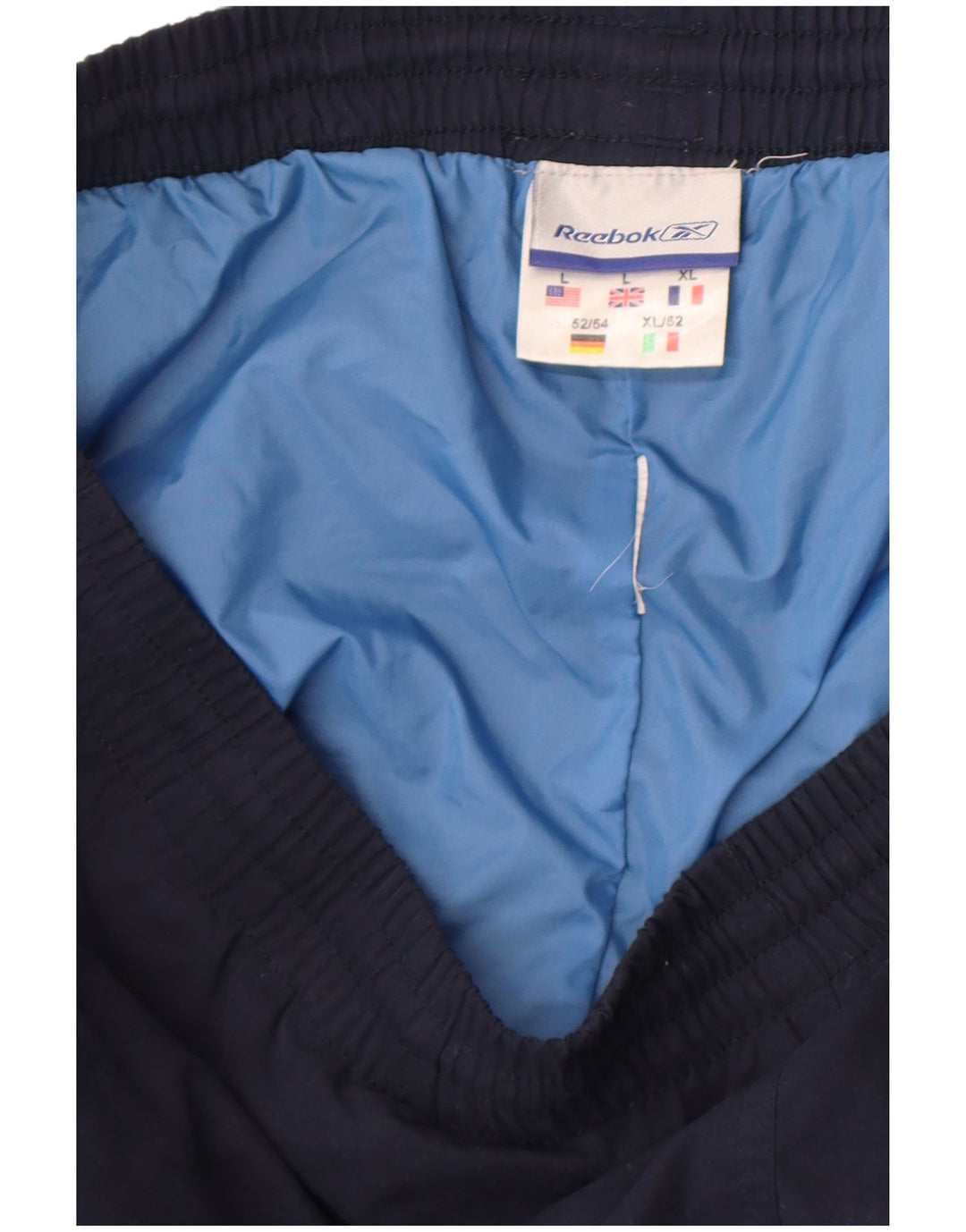 Reebok Herren-Trainingshose, Jogginghose, Größe L, Marineblau