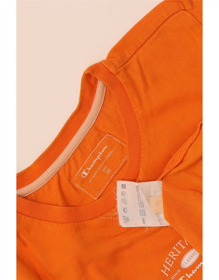 Champion Damen Heritage Classics T-Shirt Top UK 12 Mittelorange Baumwolle