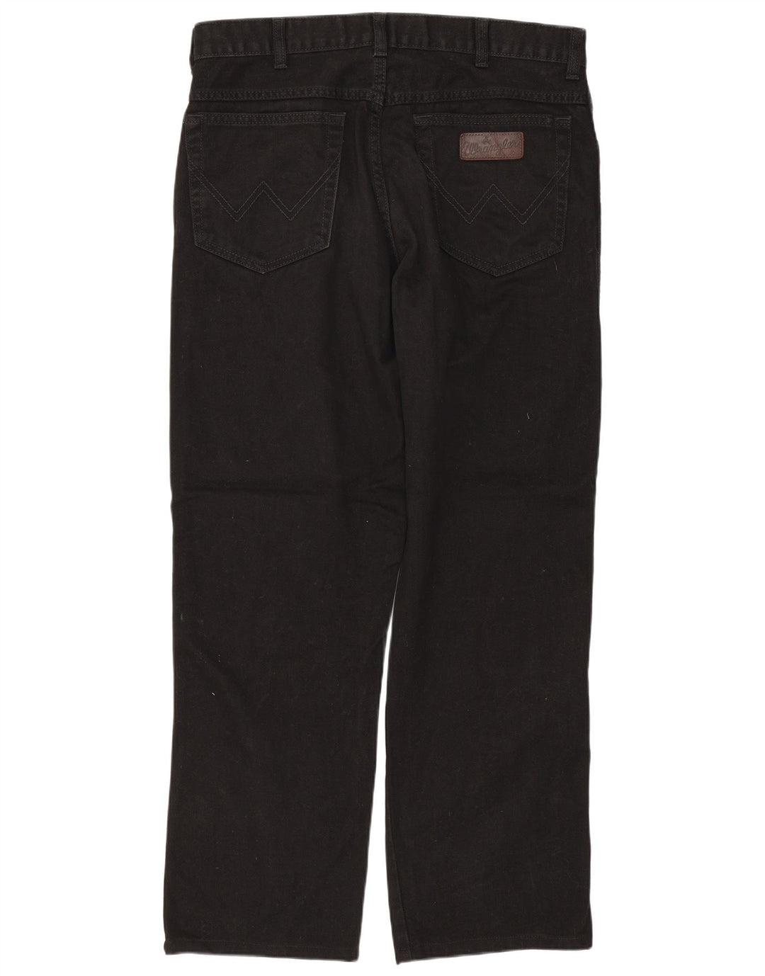 WRANGLER Herren Texas Straight Jeans W34 L28 Schwarze Baumwolle