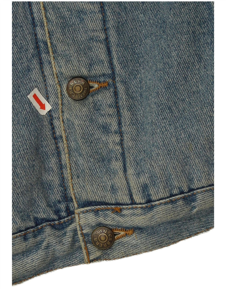 Carrera Herren Sherpa Jeansjacke UK 38 Mittelblaues Polyester