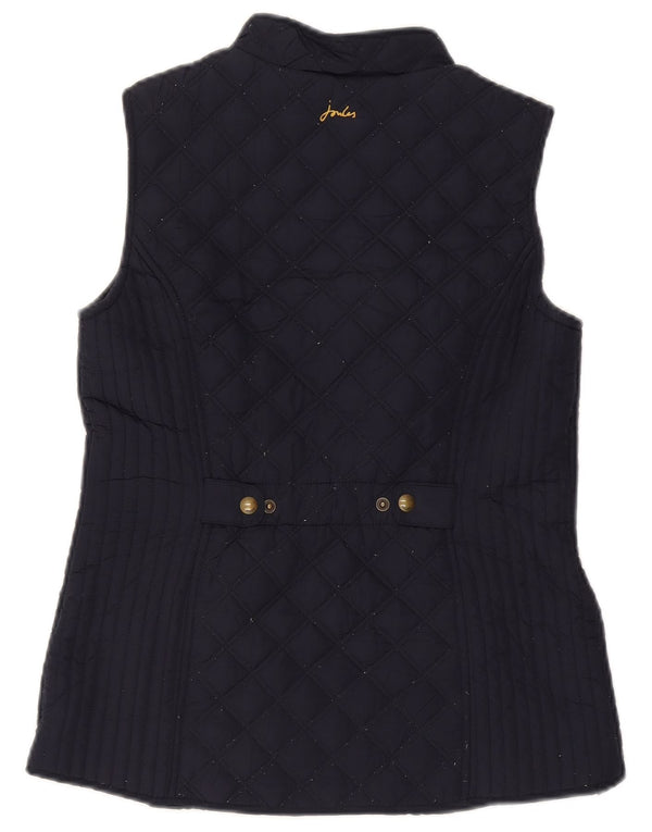 Joules Damen Steppweste UK 10 Small Marineblau Polyester