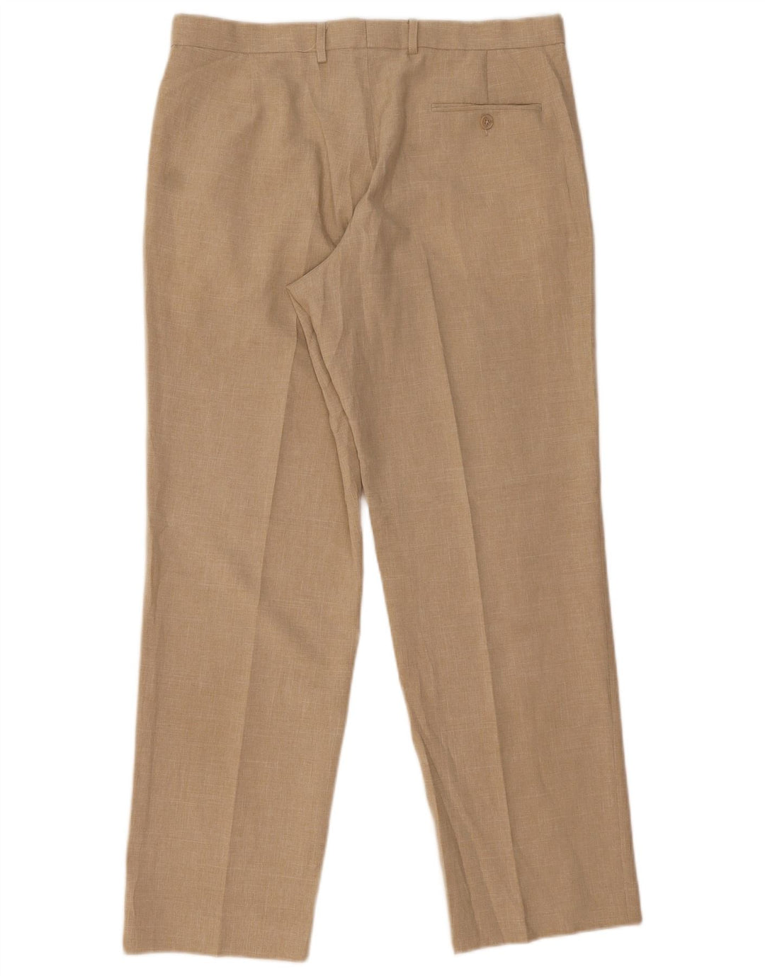 MARKS & SPENCER Gerade Herren-Anzughose W36 L31 Beige Polyester