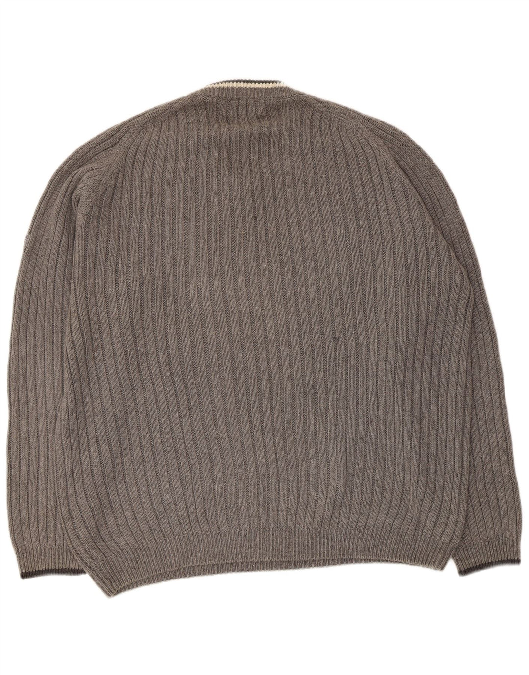 Tom Tailor Herren Pullover mit V-Ausschnitt XL Grau Ramie