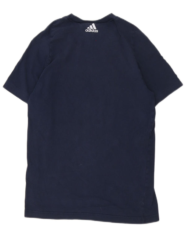 Adidas Herren Grafik T-Shirt Top XS Marineblau Baumwolle