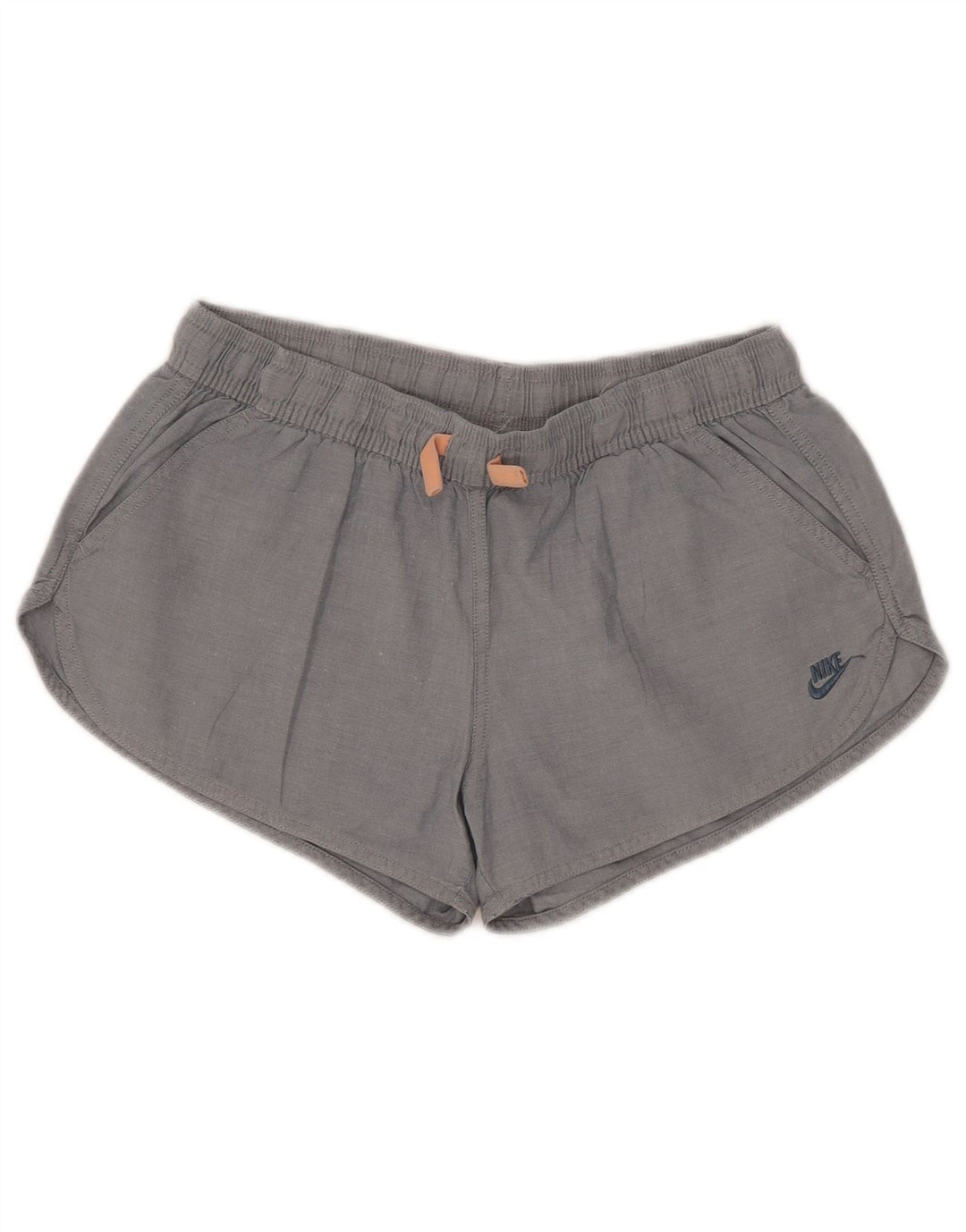 Nike Damen Casual Shorts Small W27 Graue Baumwolle