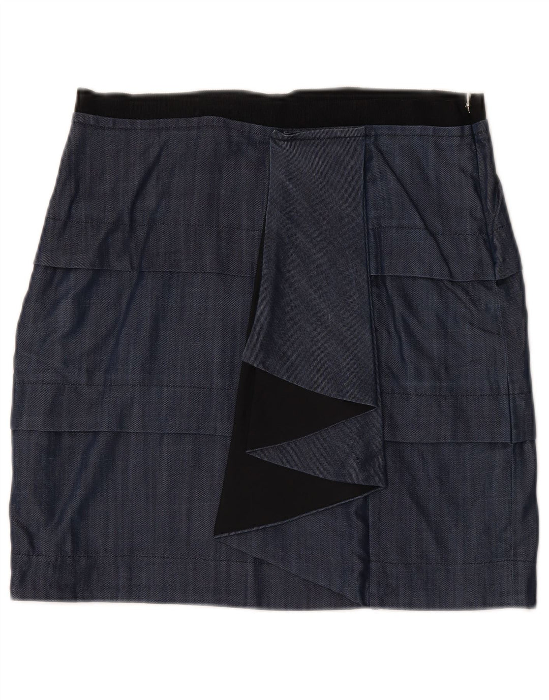 Max&Co. Damen-Schößchenrock, Größe L, W32, Marineblau, Viskose