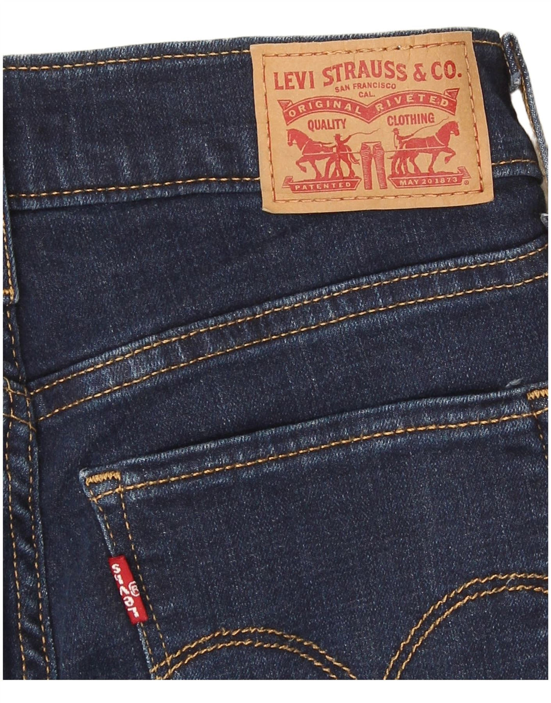 Levi's Damen 312 Shaping Slim Jeans W24 L31 Marineblau