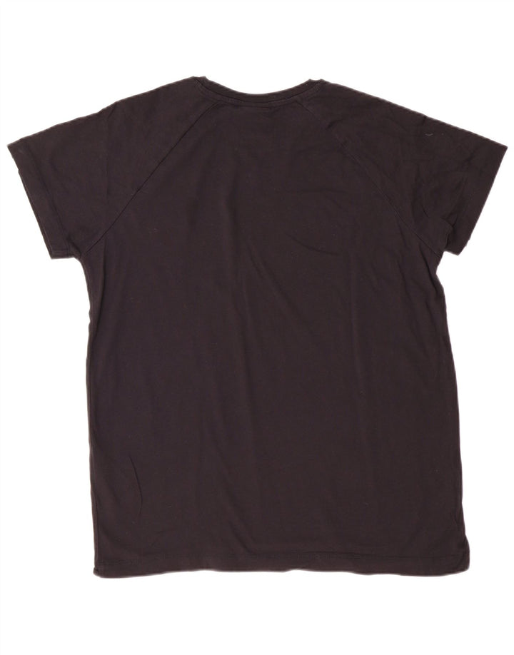 Champion Damen Grafik-T-Shirt-Oberteil XL aus schwarzer Baumwolle