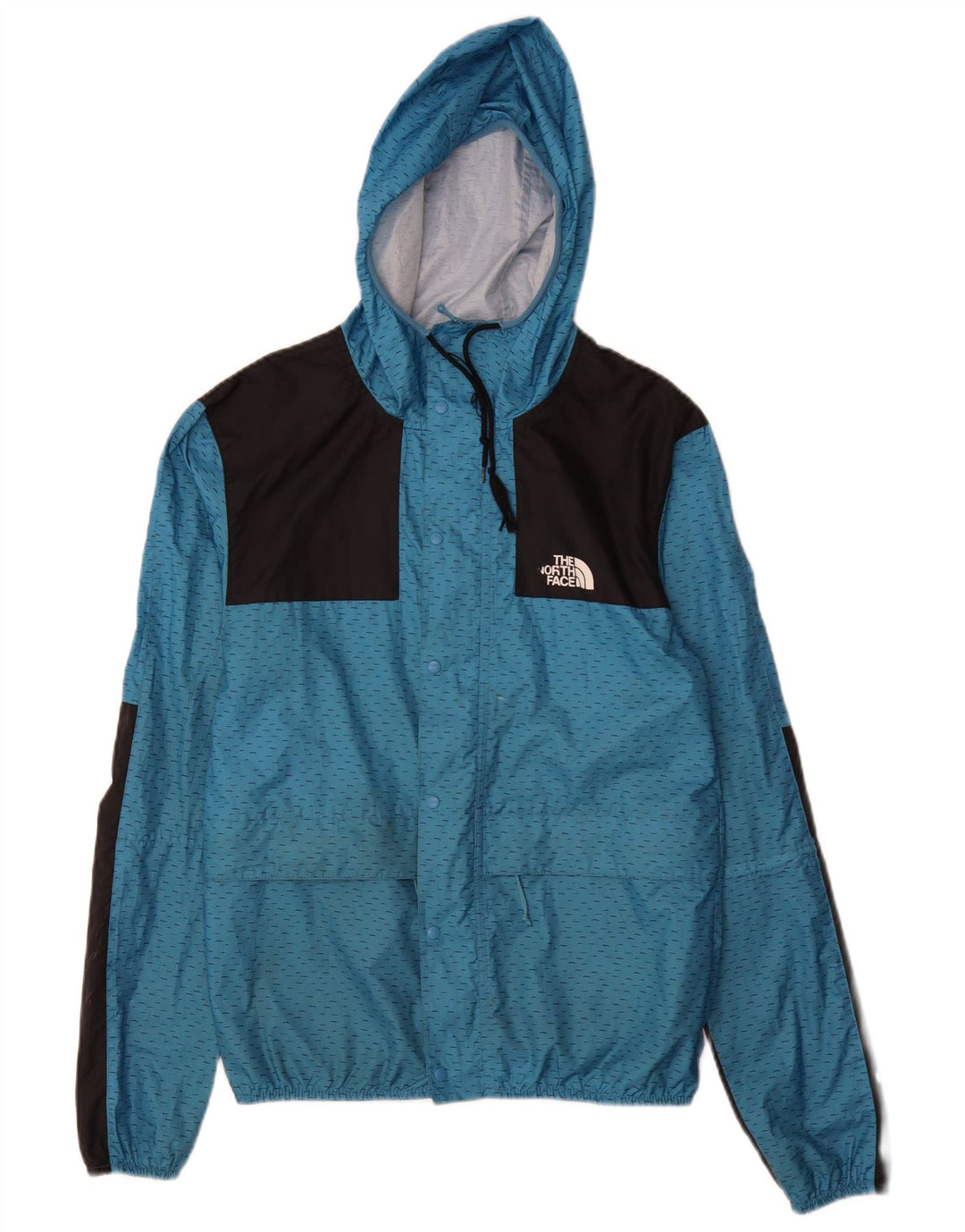 The North Face Herren-Regenjacke mit Kapuze, klein, blau, Polyester