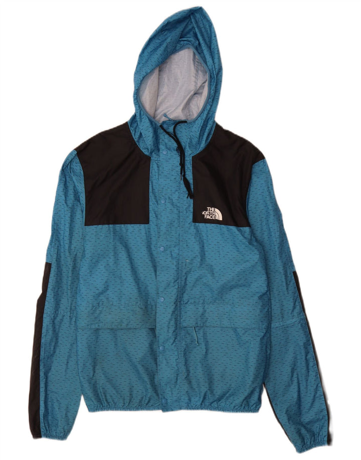 The North Face Herren-Regenjacke mit Kapuze, klein, blau, Polyester