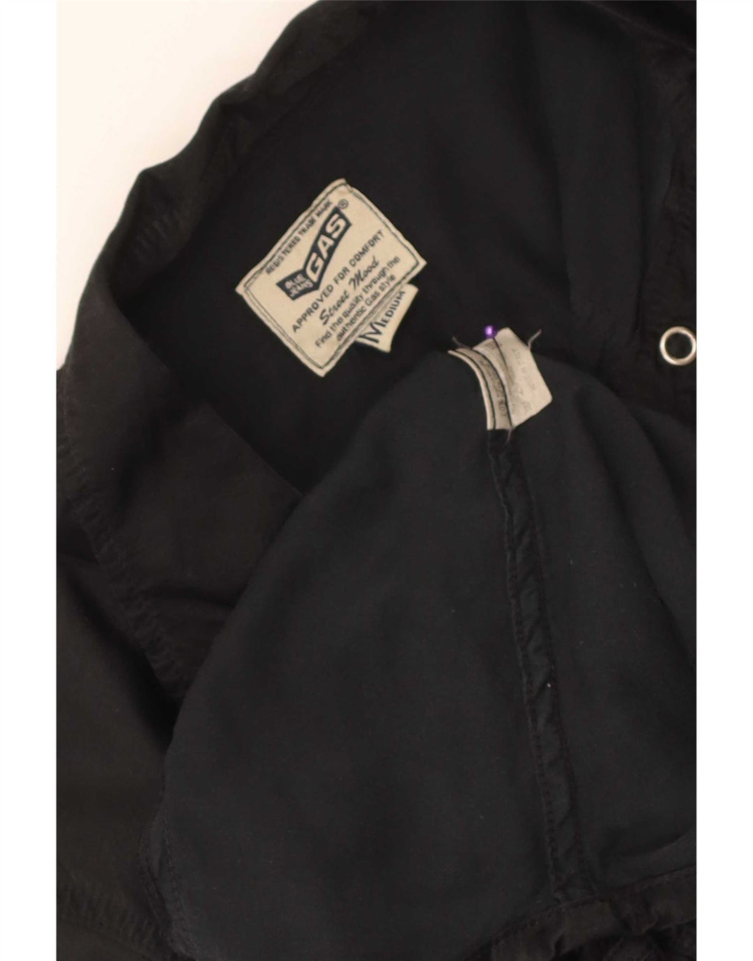 Gas Damenhemd UK 12 Mittelschwarze Viskose