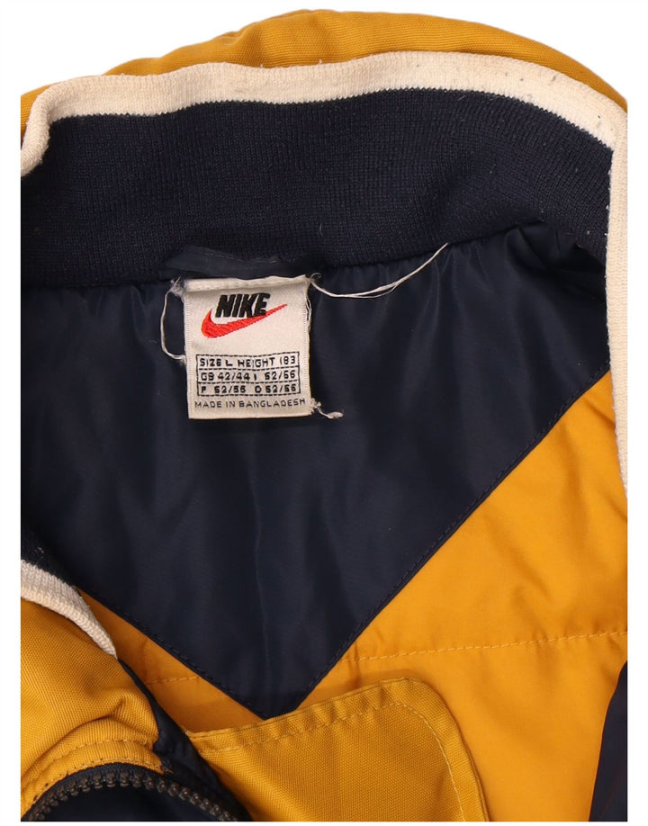 Nike Herren Regenjacke UK 40 Large Marineblaues Nylon