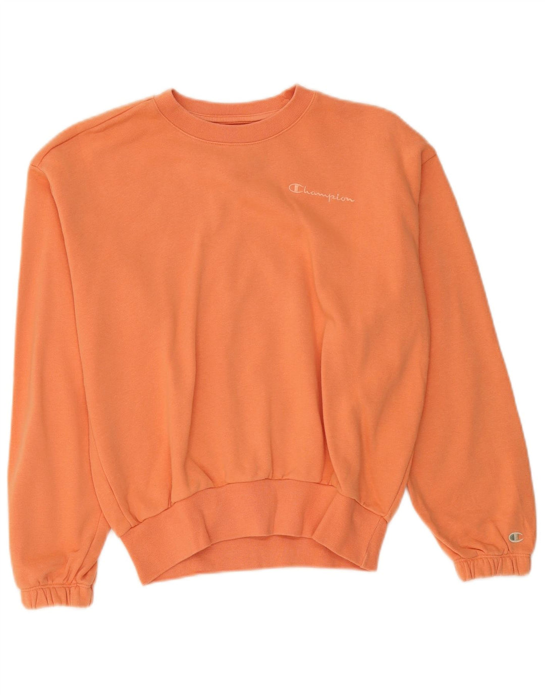 Champion Damen-Sweatshirt in Übergröße, Gr. 10, Größe S, Orange, Baumwolle