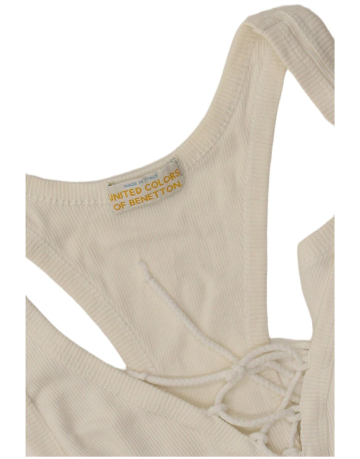 Benetton Damen-Body UK 4 XS Off White
