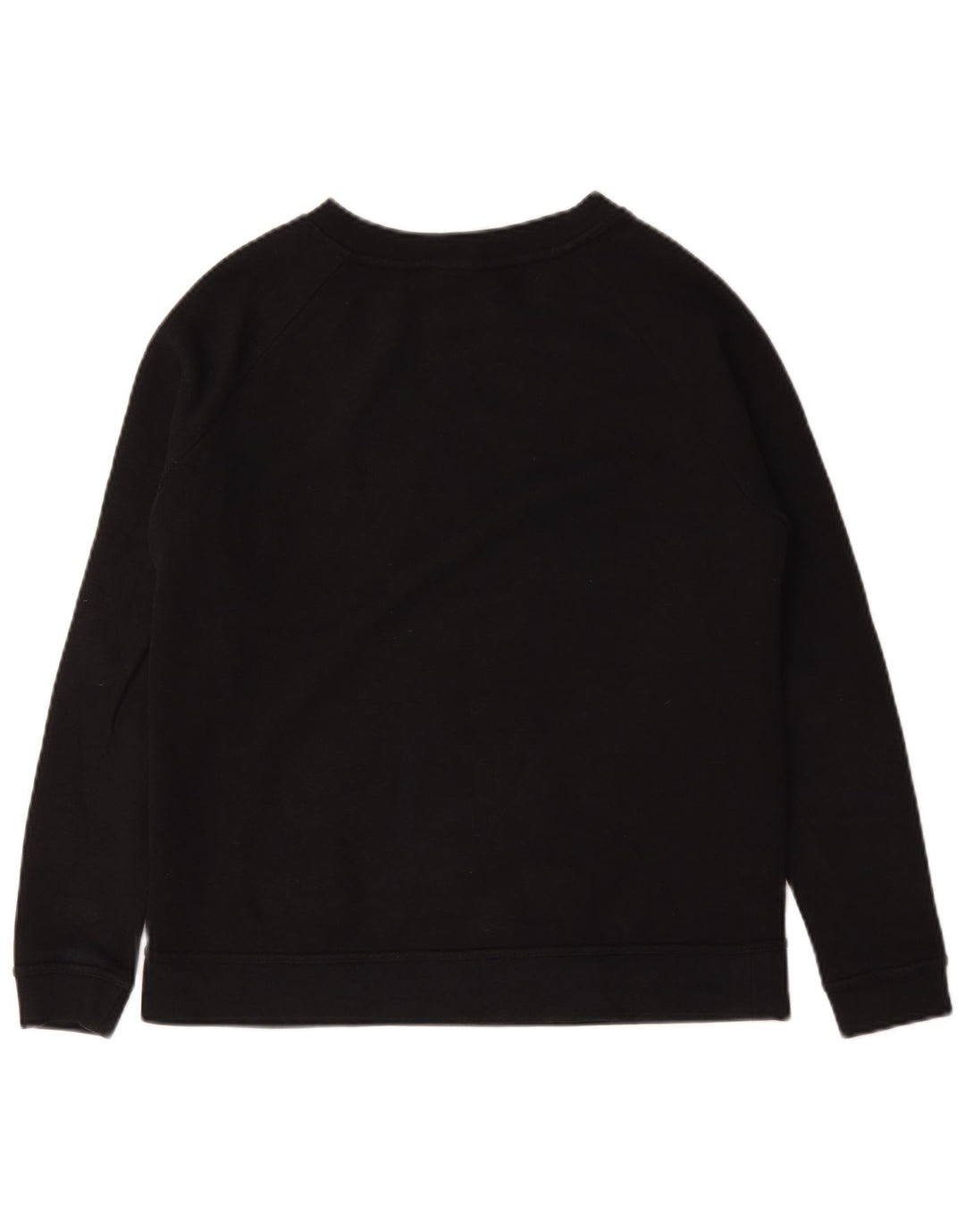 Nike Womens Graphic Oversized Sweatshirt Pullover UK 10 Small Schwarz Baumwolle
