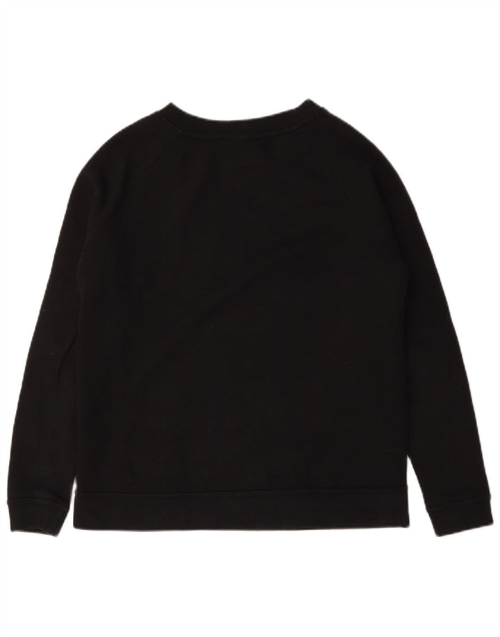 Nike Womens Graphic Oversized Sweatshirt Pullover UK 10 Small Schwarz Baumwolle