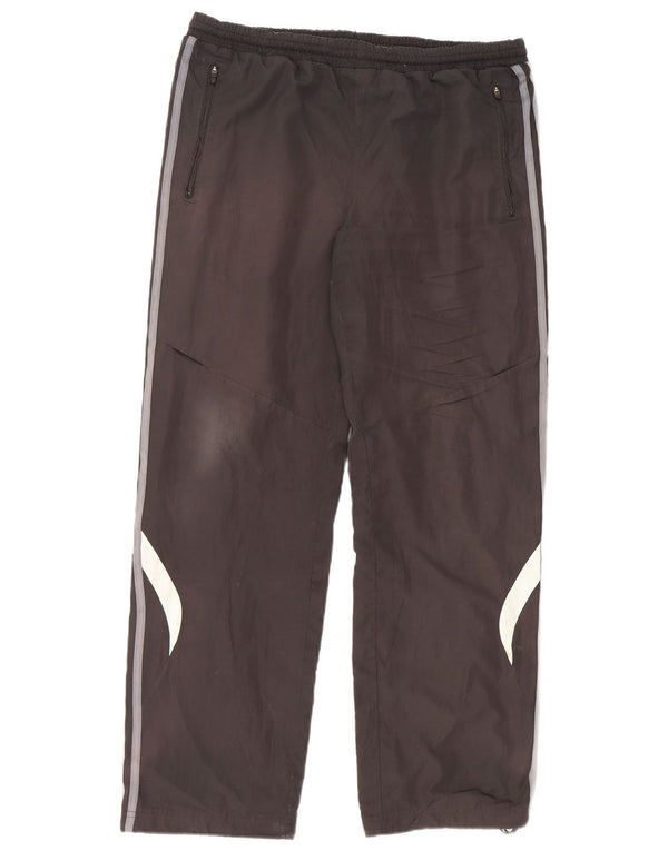 Adidas Mens Tracksuit Trousers Medium  Black Colourblock Polyester