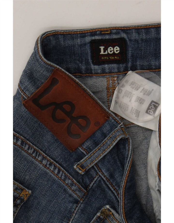 Lee Damen Amy Straight Jeans W30 L29 Blaue Baumwolle