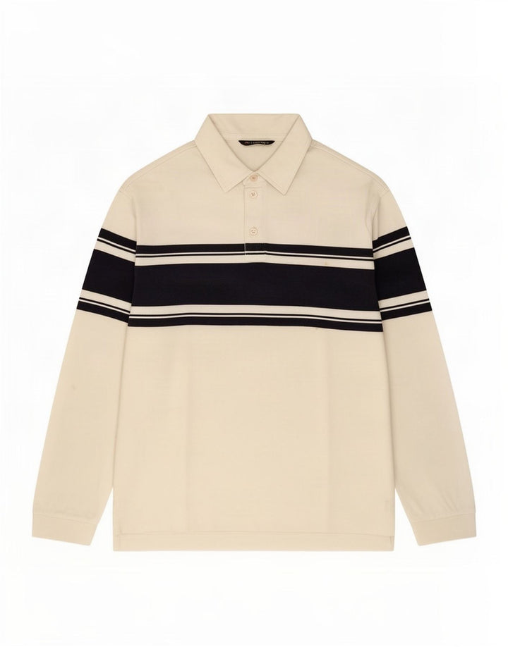 Marks & Spencer Herren Blue Harbor Poloshirt, groß, weiß, Farbblock
