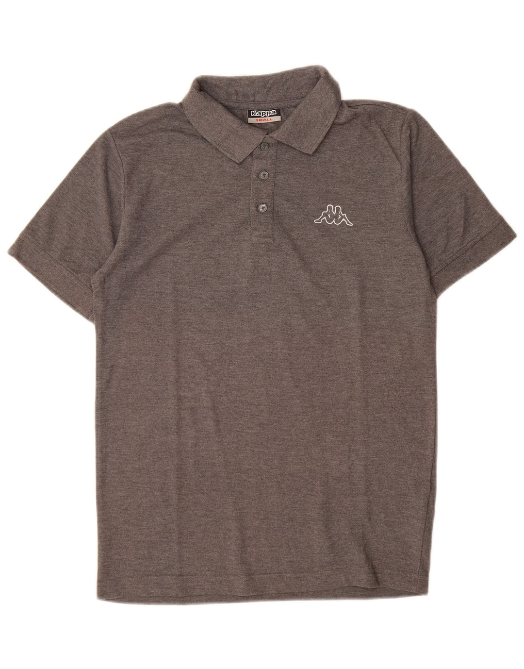 Kappa Herren Poloshirt Small Grau Polyester