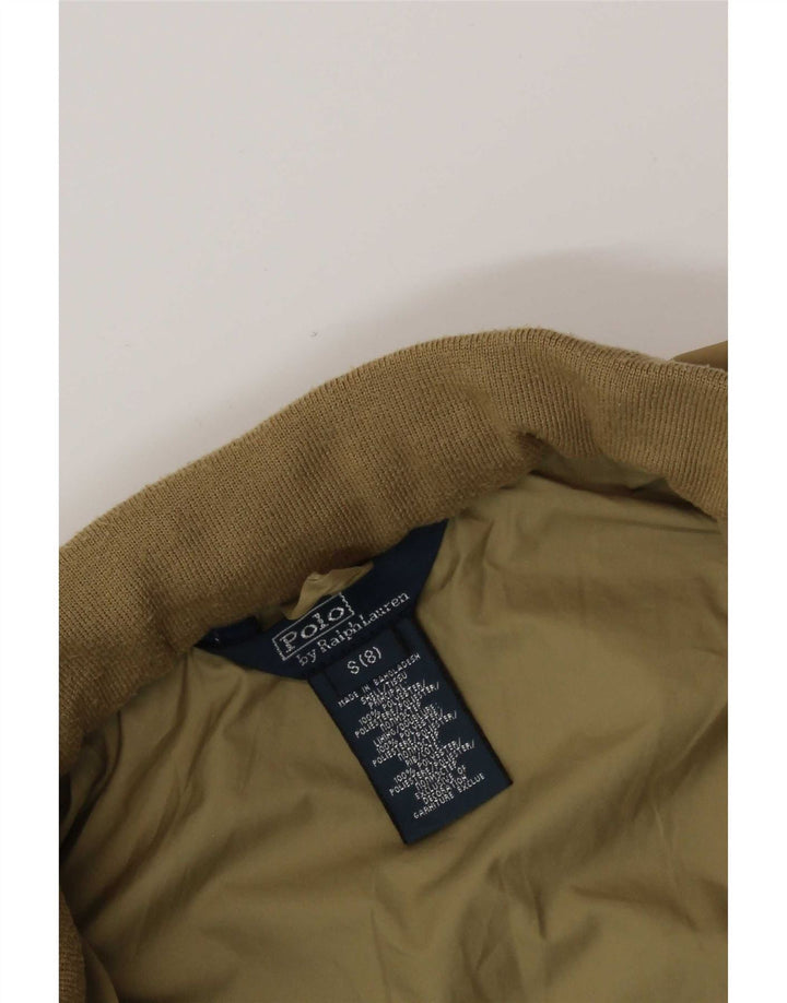 Polo Ralph Lauren Jungen-Bomberjacke mit Kapuze, 7–8 Jahre, Größe S, Beige, Polyester