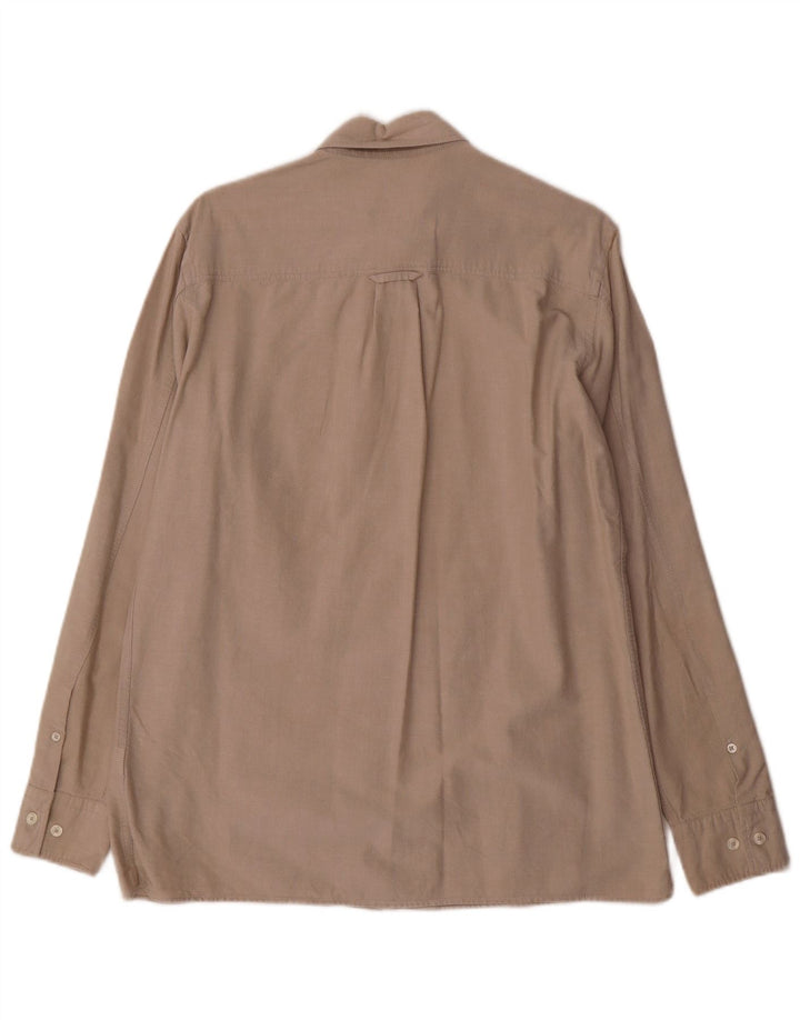 Massimo Dutti Herrenhemd Mittelbeige Baumwolle