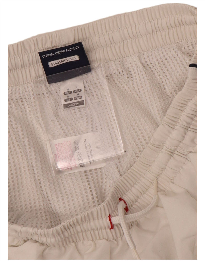 Umbro Herren-Badeshorts mit Grafik, mittelweißes Polyester