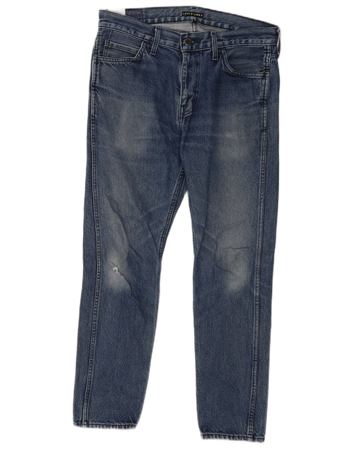 Levi's Herren Line 8 Slim Jeans W32 L30 Blaue Baumwolle