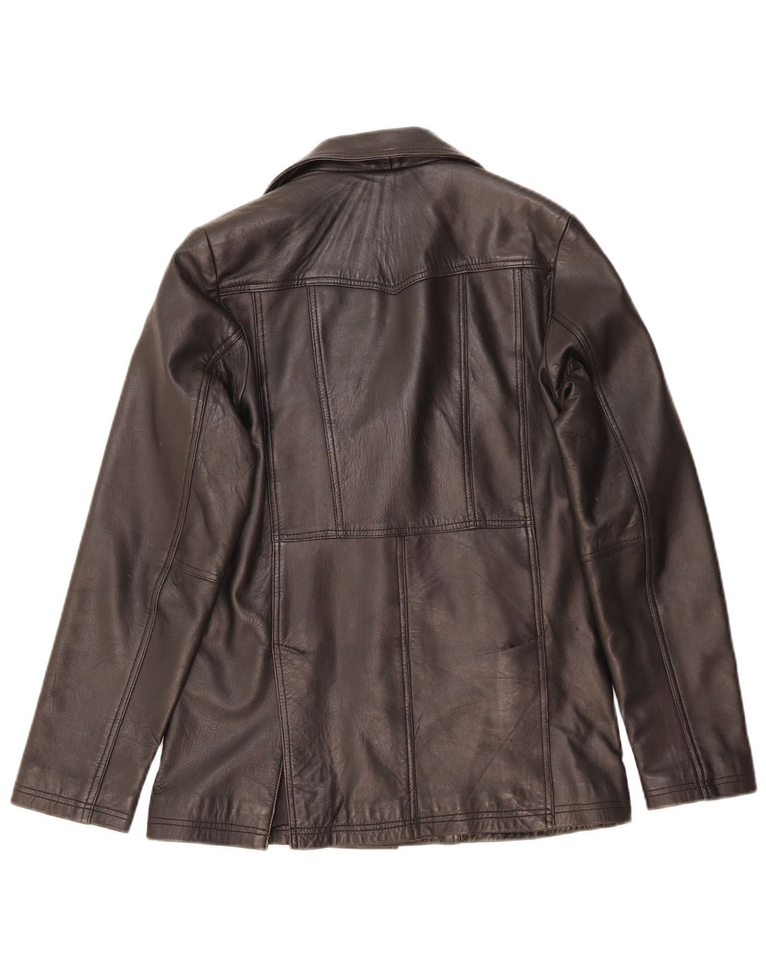 MDM Herren Lederjacke UK 38 Mittelschwarzes Leder