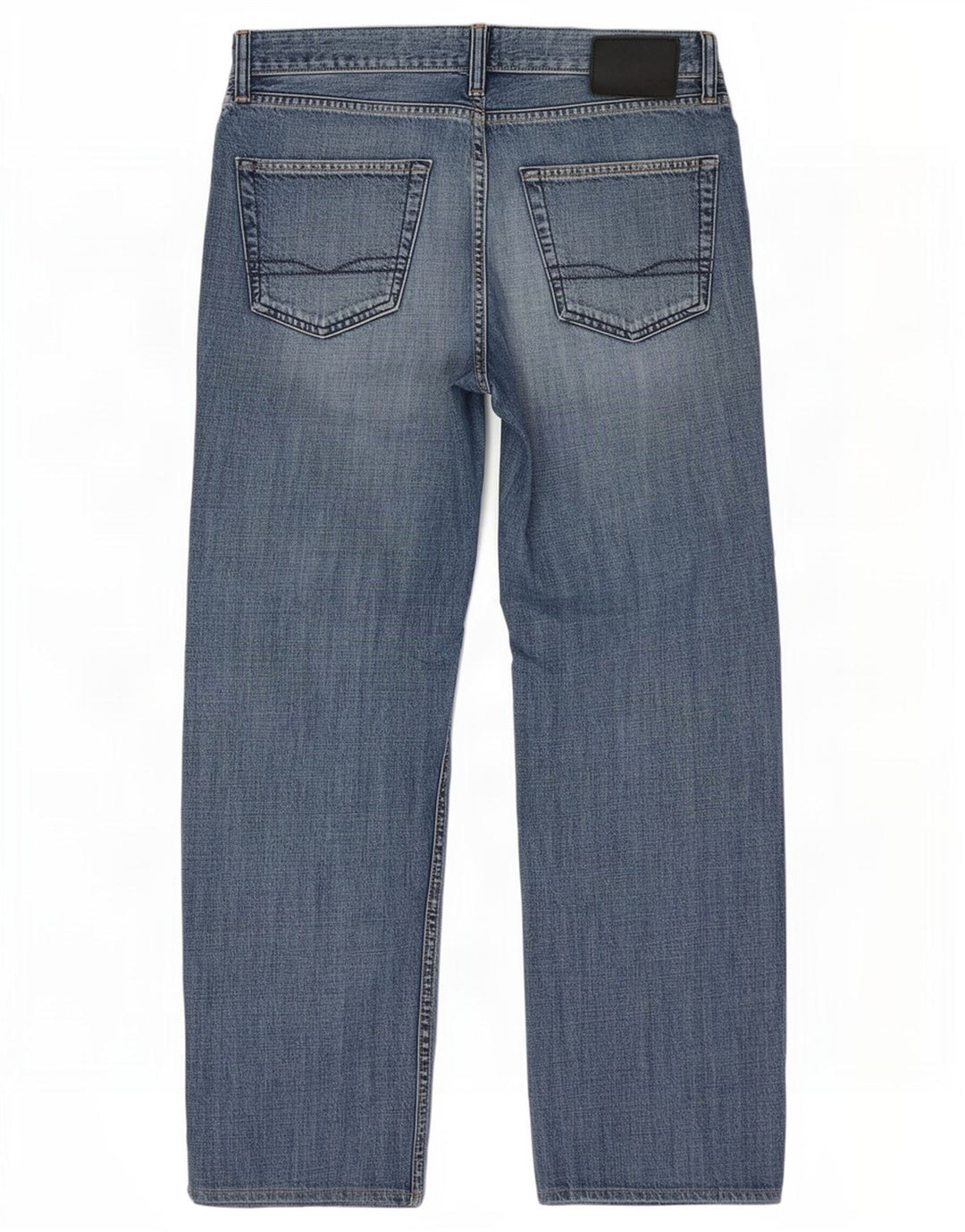 Hugo Boss Herren Straight Jeans W34 L29 Blaue Baumwolle